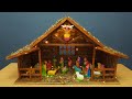 How to Make Christmas Crib | DIY Nativity Scene | Easy & Simple Home Made Crib Using Cardboard