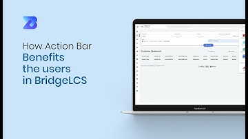 Action Bar in Freight Management Software | Bridge LCS: Tutorial.