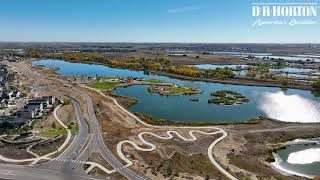 New Homes in Mead CO Lakeside Canyon Drone Tour