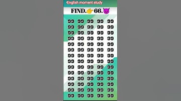 Find 👉 66 🤔 odd number puzzle 🧩 iq test 🧠 #quiz #puzzle #iqtest #riddles #challenge #find #youtubes.