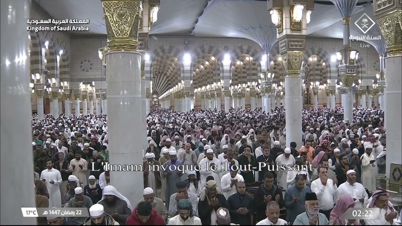 الشفع و الوتر مع دعاء القنوت للشيخ محمد برهجي ليلة 22 رمضان 1447هـ