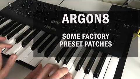 ARGON8 factory patches demo and 1st impressions - Modal Electronics