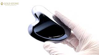 玄光石　カッサ　未使用　送料無料 テラヘルツ鉱石 かっさプレート M字型 穴無しタイプ サイズ大 カッサ