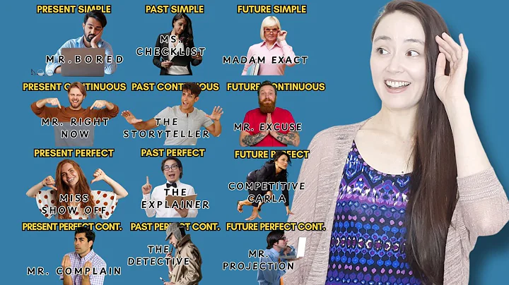 An EASY Way to Remember All 12 English Tenses | Meet Their Personalities! thumbnail