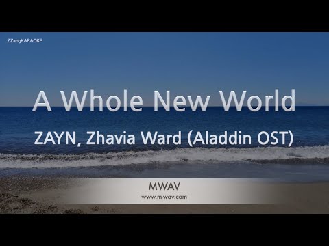 ZAYN Zhavia Ward A Whole New World Aladdin OST MR Instrumental ZZang KARAOKE 