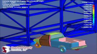 Finite Element Analysis -  Truck Impact Part 1
