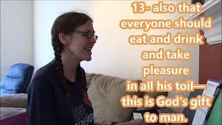 Ecclesiastes 3:11-13 ESV song