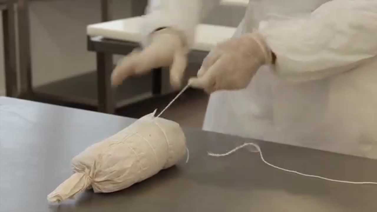 KIAULIENOS KARKOS vyniotinio su įdaru gamyba