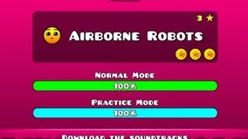 Airborne Robots 100% 3 coins Geometry Dash Meltdown