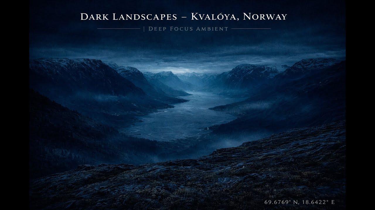 Dark Landscapes — Kvaløya, Norway 🌑 Deep Focus Ambient