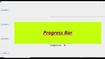Progress Barr in Java||Completing progress bar|| PerformingAction Progress Barr||Working ProgressBar