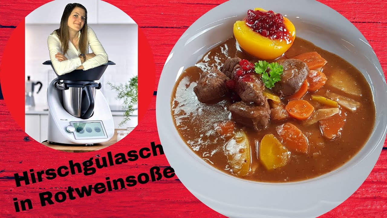 Hirschragout in Rotweinsauce mit Wurzelgemüse | Wildgerichte Thermomix ... Hirschragout in Rotweinsauce mit Wurzelgemüse | Wildgerichte Thermomix ...