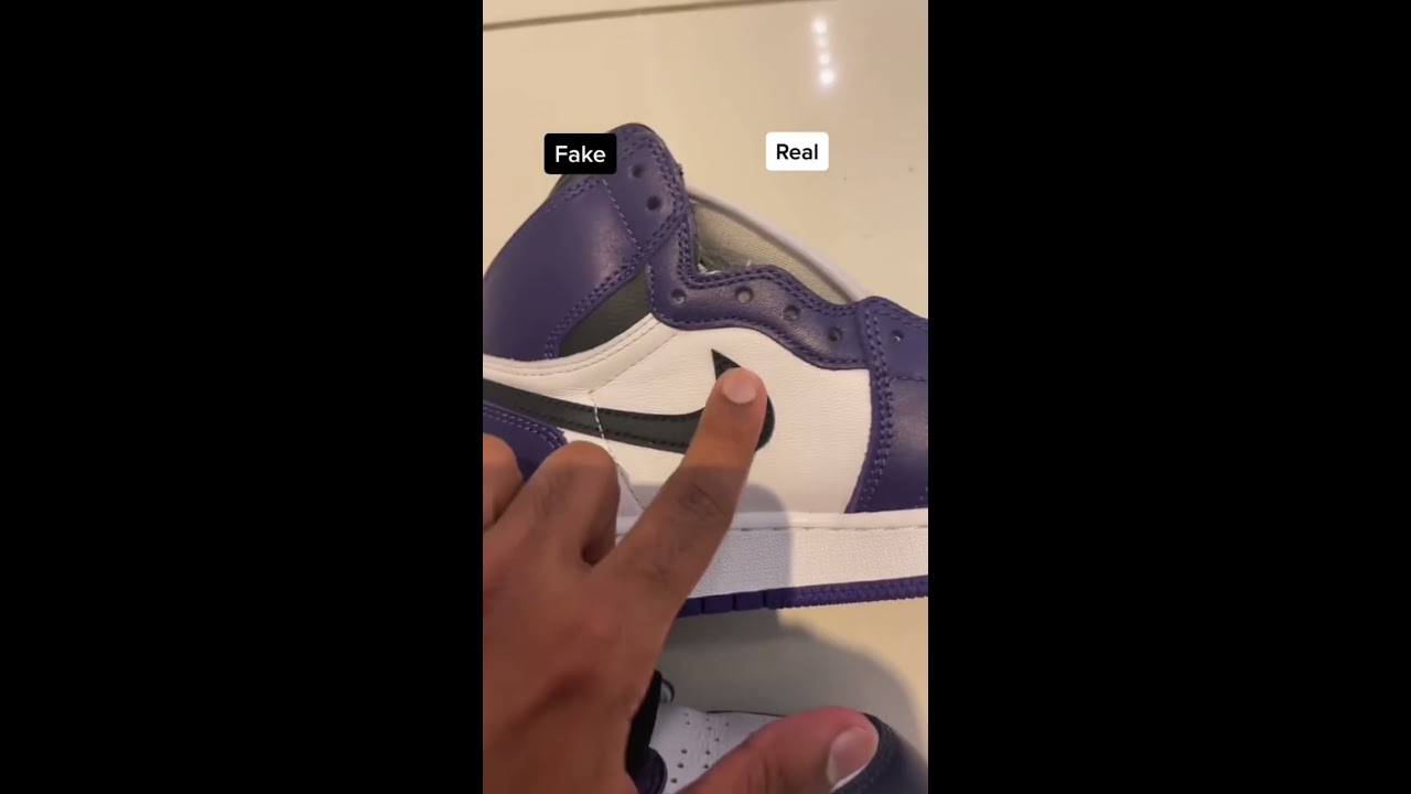 Real Vs Fake Jordan S HOW TO SPOT A FAKE COURT PURPLE NIKES