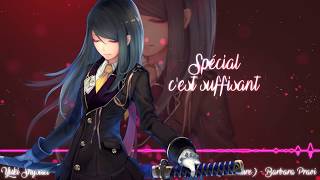 Video thumbnail of "Nightcore French ~ Notes pour trop tard (Girl Vers. +PAROLES)"