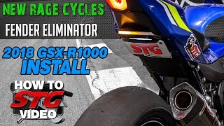New Rage Cycles 2018 Suzuki GSX-R1000 Fender Eliminator Install | Sportbiketrackgear.com