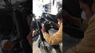 Battalion black black headlight film⚠️ #bulletmodifiedstandard #bulletlover #modify_lover