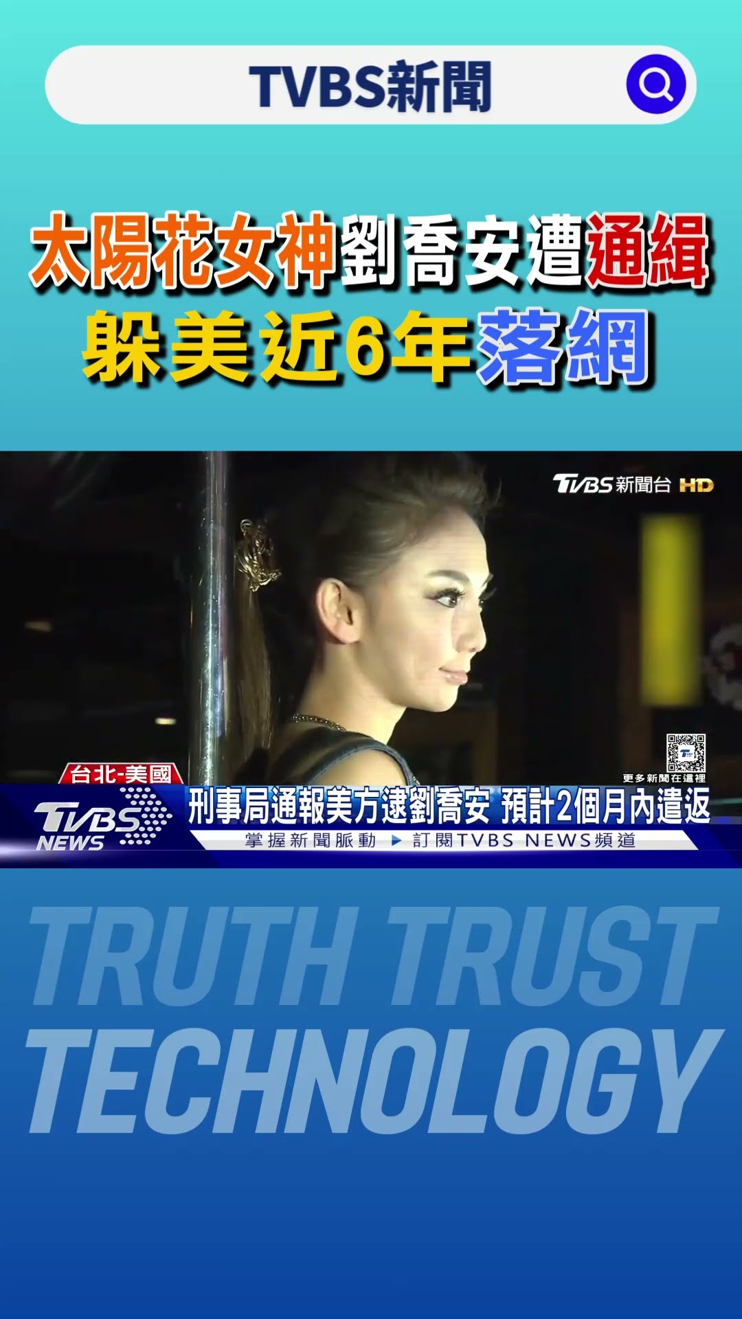 「太陽花女神」劉喬安 遭通緝躲美近6年落網｜TVBS新聞 @TVBSNEWS01