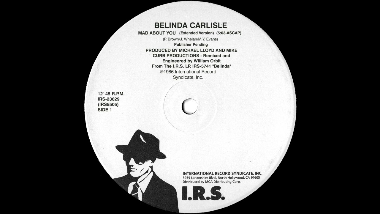 Belinda Carlisle Mad About You (Extended Version) 1986 YouTube