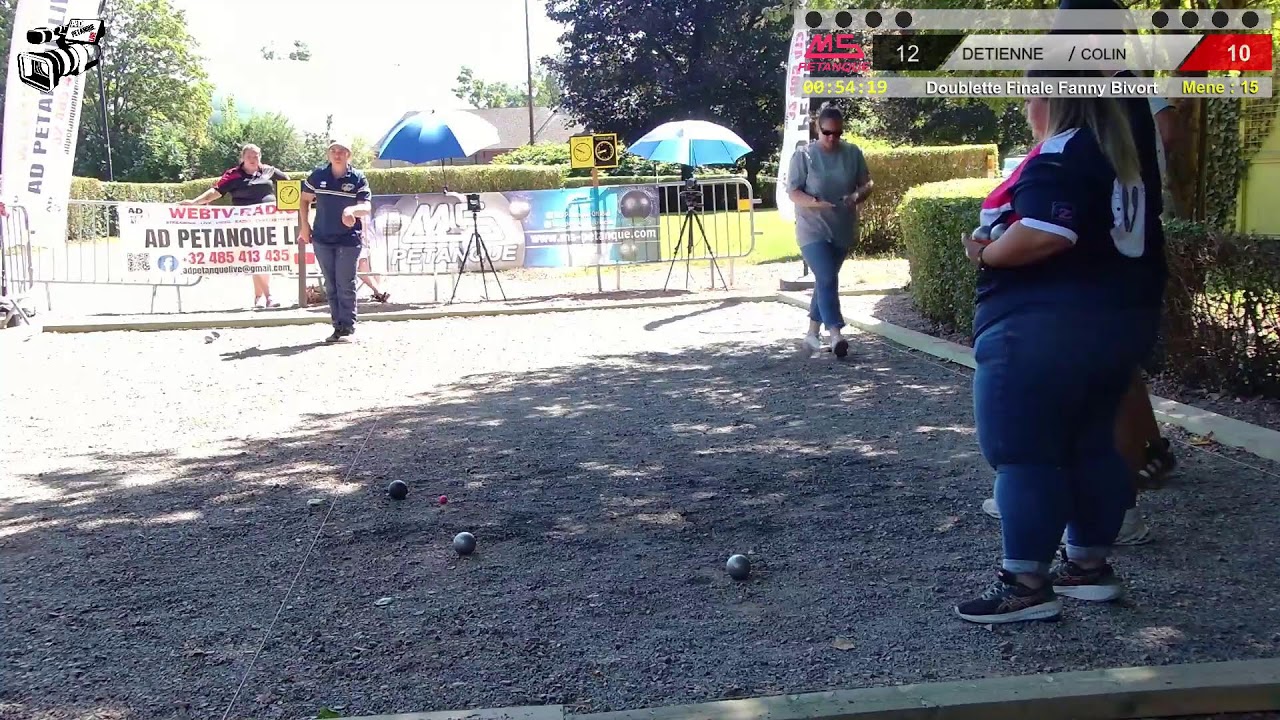 Miniature : Pétanque 2025: Journée finale Qualif Fanny Bivort Doublette Mixte