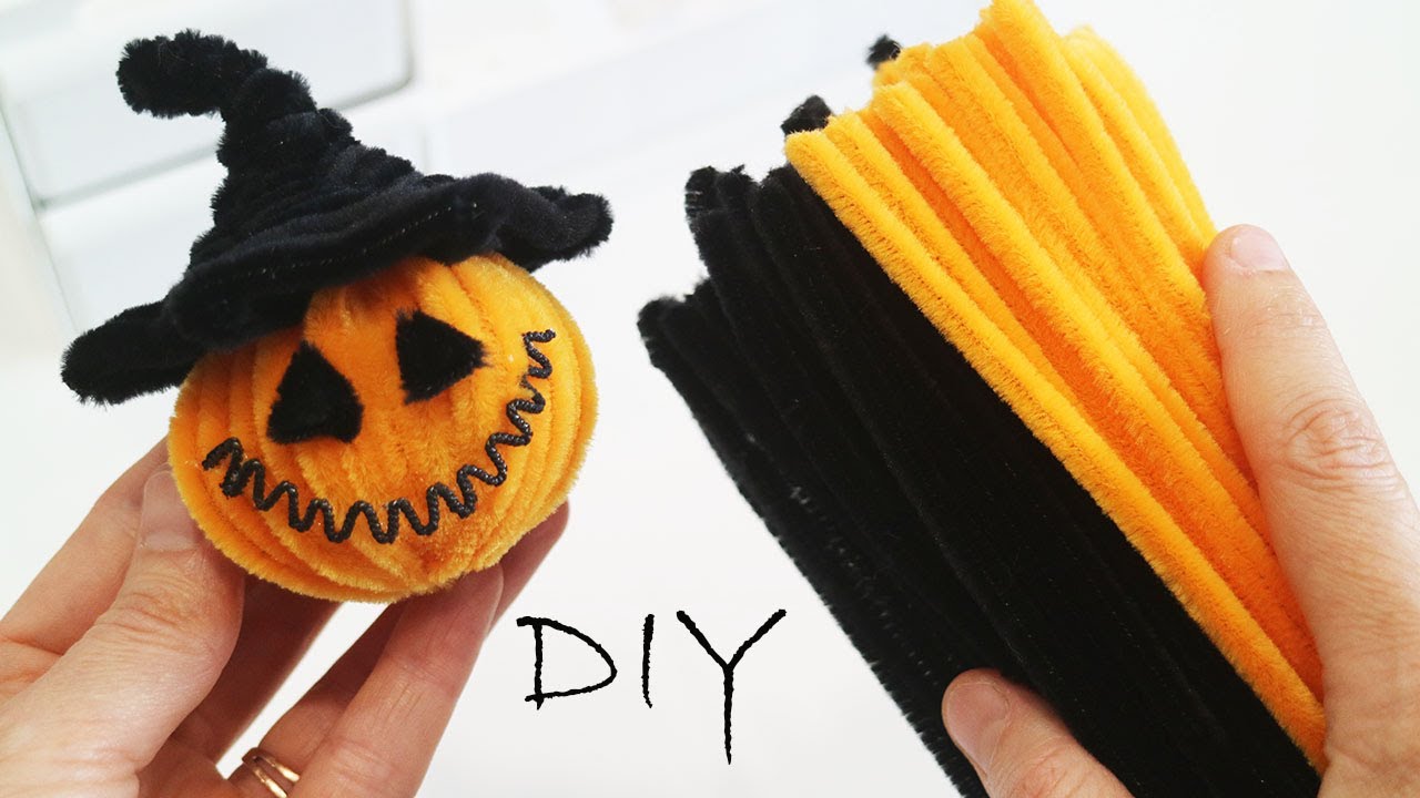 FUNNY PUMPKIN from Pipe Cleaner Halloween