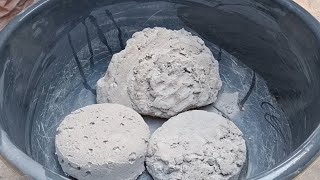 Grey Cement Super Soft And Dusty Dry Crumbling And Water Crumbling 💦💦 screenshot 3