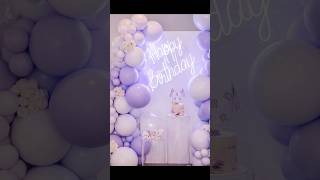 Purple theme Birthday Decoration Ideas #birthdaycelebration #birthdaydecoration #trending #shorts