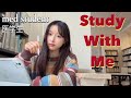 『2H - STUDY WITH ME』医学生と勉強 Japanese Med Student / Cozy Library with Fireplace