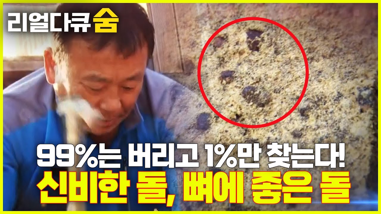 99%는 버리고 1%만 찾는다는 신비한 돌, 뼈에 좋은 돌 산골의 비밀! | 리얼다큐 숨