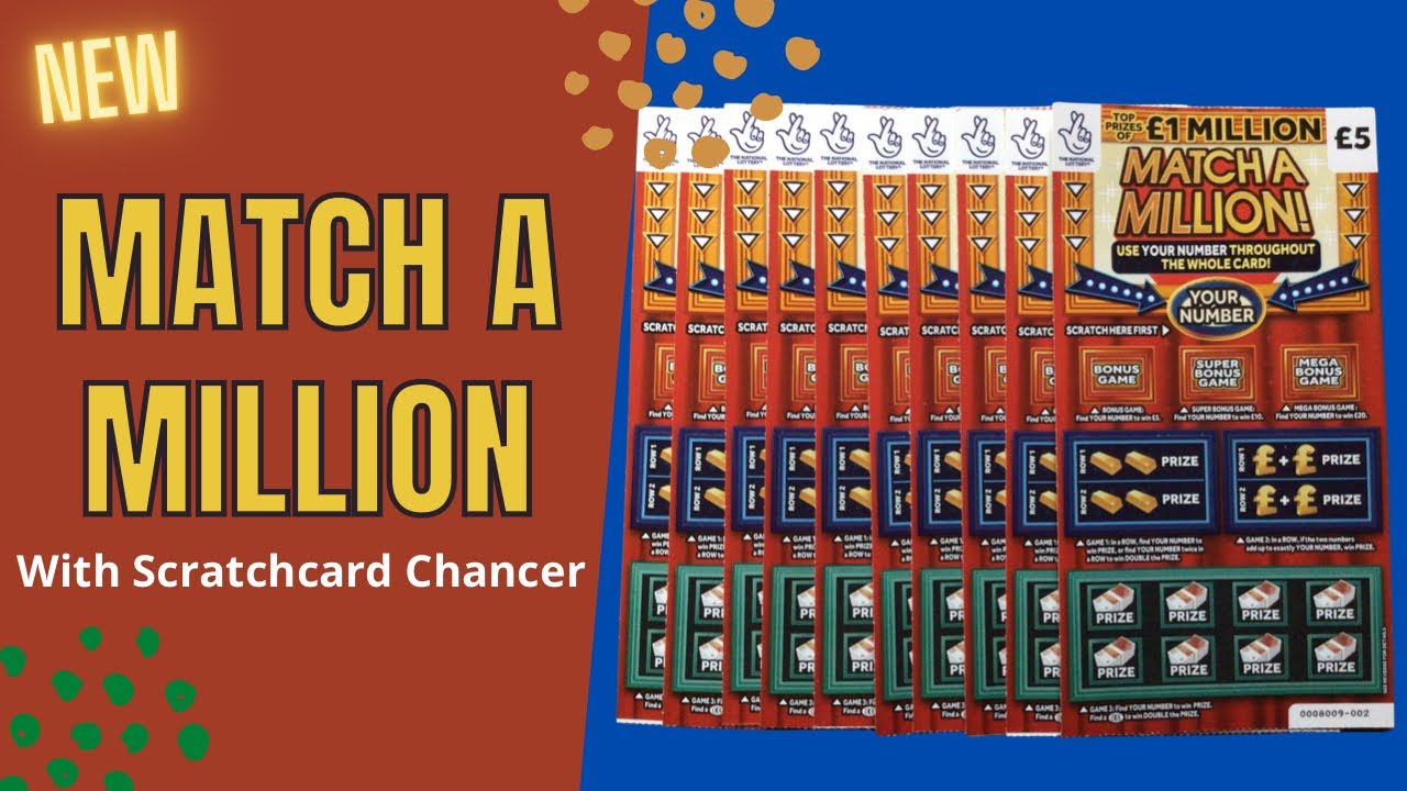 **BRAND NEW** Match a Million - £5 scratch cards today - with Scratchcard Chancer uk