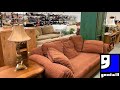 GOODWILL FURNITURE SOFAS ARMCHAIRS CHRISTMAS DECORATIONS SHOP WITH ME SHOPPING STORE WALK THROUGH