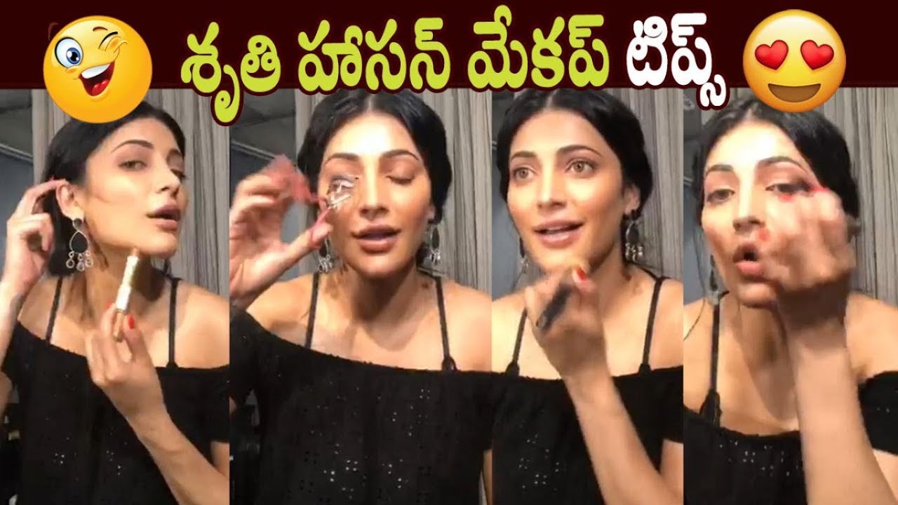 Shruti Haasan Doing Makeup and giving Tips for Makeup - Cinema Garage