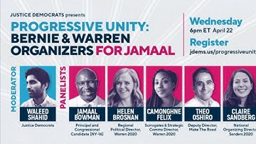 Progressive Unity: Bernie & Warren Organizers for Jamaal Bowman