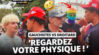 Un Droitard Noir Solide Humilie Des Gauchistes Lors De Leur Manif