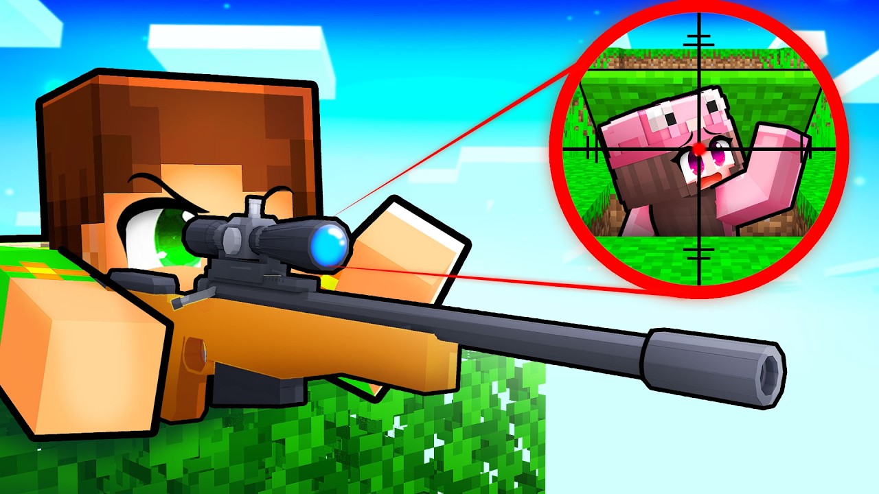 Imi *VANEZ* Prietenii ca SNIPER PROFESIONIST pe Minecraft...