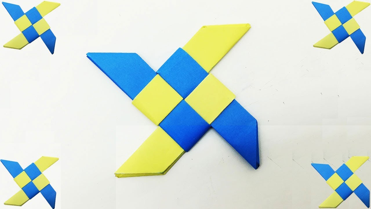 How To Make A Paper Ninja Star Origami Ninja Star Toys For Kids Craft Youtube