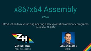 [02/13] Intro to reverse and binary exploitation: x86/x64 Assembly (2/4)