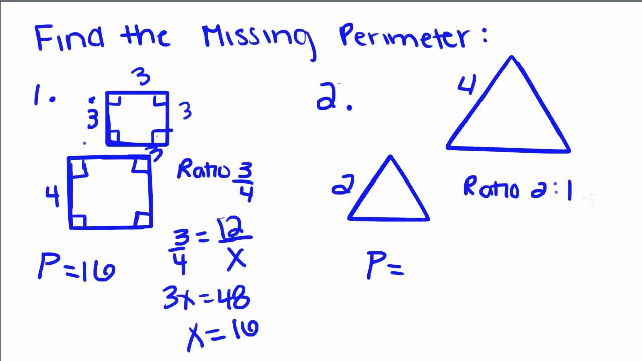 Introduction to Geometry - 51 - Perimeter and Ratios