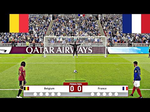 BELGIUM VS FRANCE FULL PENALTY SHOOTOUT | BEL VS FRA HIGHLIGHTS