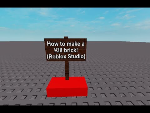 How to make a kill brick (Roblox Studio)