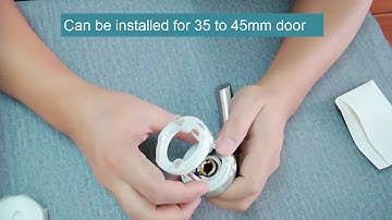How to install the lever handle round rose cover?