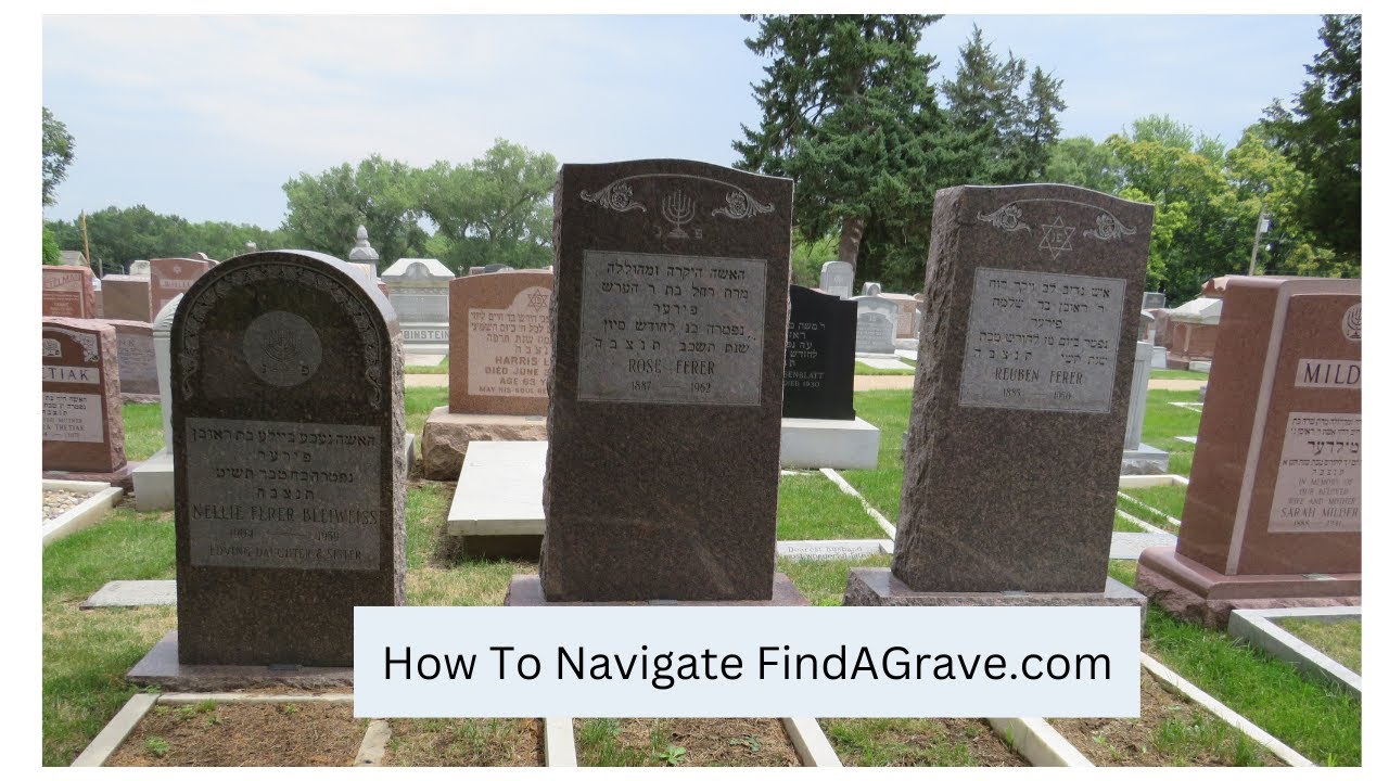 How To Navigate FindAGrave.com Home Screen