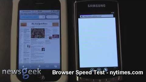 iPhone 3GS vs Windows Phone 7 - Browser Speed test