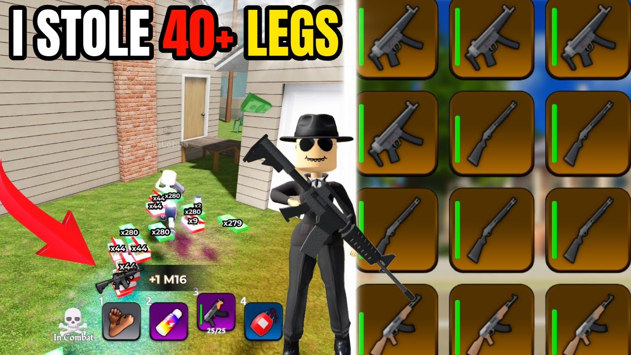 Stealing 40+ Legendary Guns in Blockspin Roblox (Again)