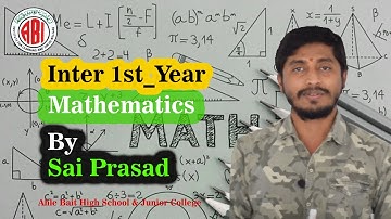 Inter_1st_Yea_ Maths_Chapter 03_Part 01_"Straight Lines"