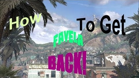 Tutorial: How to get Favela back on mw2! :DD