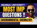 Environmental Chemistry Most Important Questions 🔥 | Mumbai University | Pradeep Giri Sir