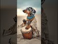 this dog can play drum, amazing 😍🪘#aiart #shortsfeed #drum #dog #cutedog