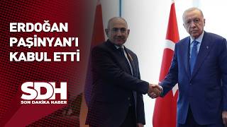 Cumhurbaşkanı Erdoğan, Ermenistan Başbakanı Paşinyan'ı kabul etti