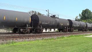 NS 34A w/  NS 7232,  2537,  8169 and 136 cars by Macungie Thursday 7/25/19