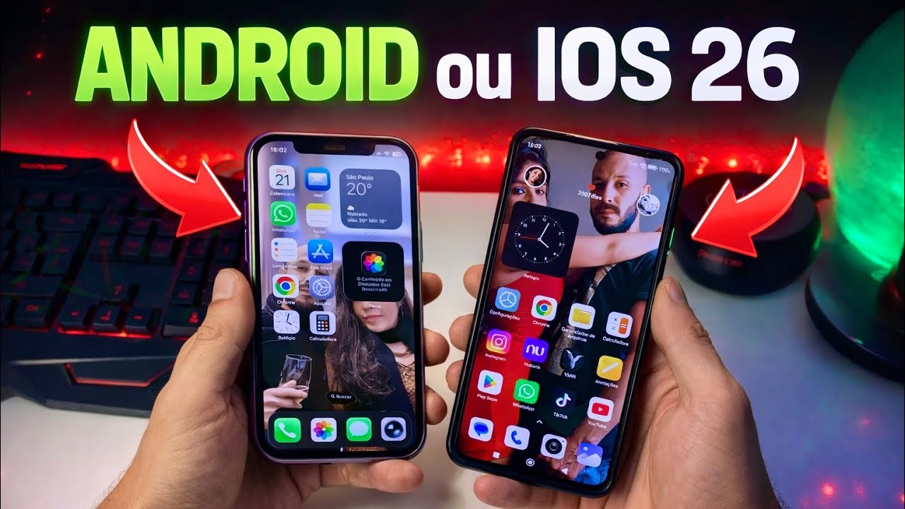 ANDROID ou IOS 26 qual o melhor?